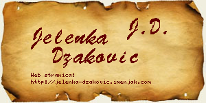 Jelenka Džaković vizit kartica